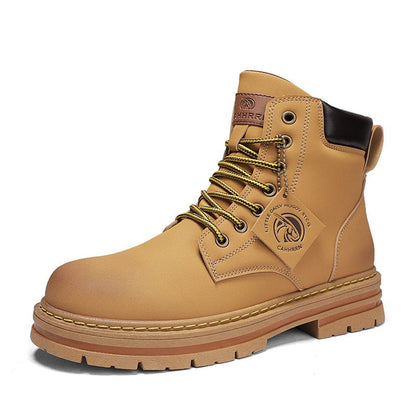 Men's Casual High Top Round Toe Boots For Winter