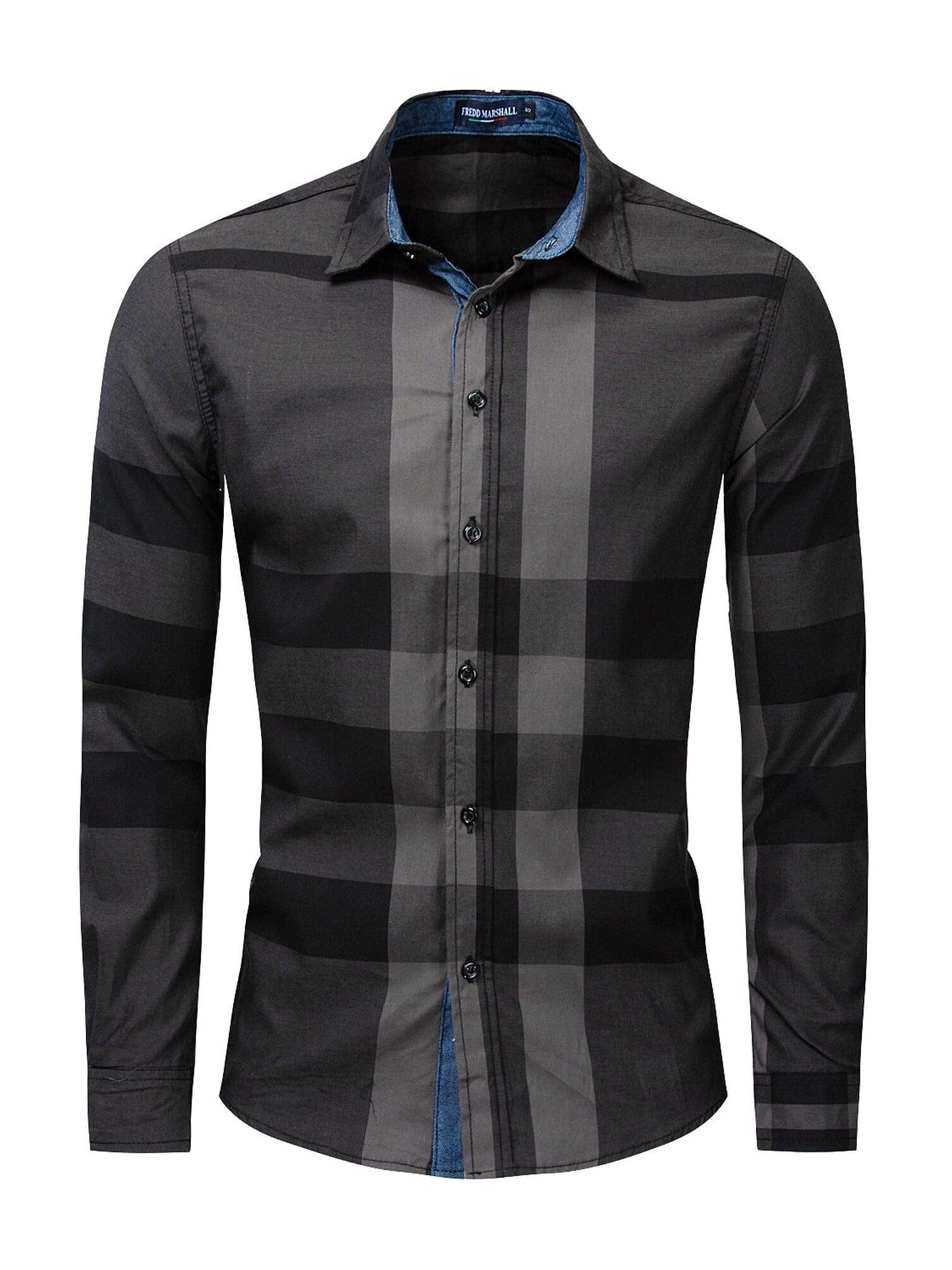 Two Sizes Small, Plaid Random Please Note Purchase Men's Plaid Long Sleeve Shirt With Random Plaid Pattern Christmas Gifts