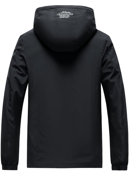 Men's Waterproof Rain Jacket Outdoor Lightweight Rain Shell Coat For Hiking, Golf, Travel