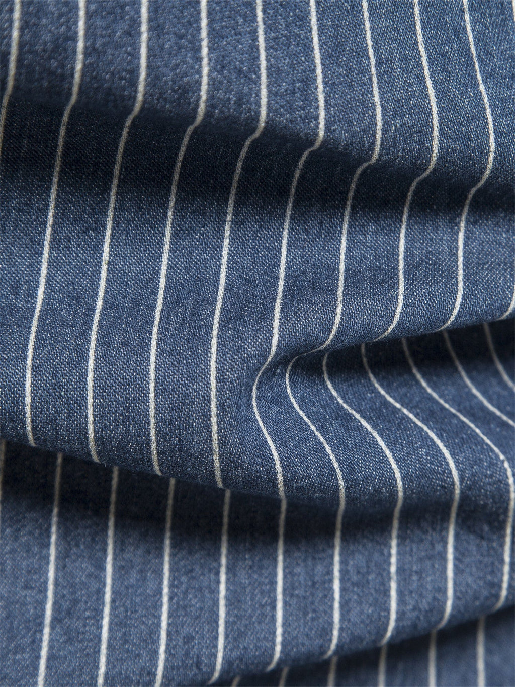 Striped Stretch Men's Denim Shirts Male Jeans Casual Slim