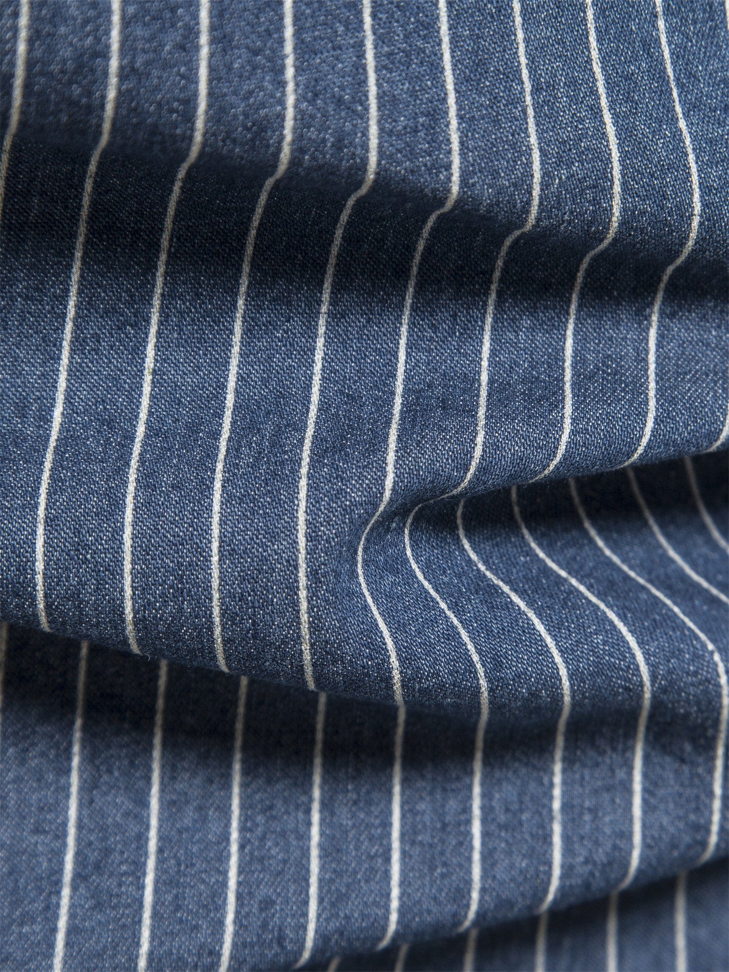 Striped Stretch Men's Denim Shirts Male Jeans Casual Slim