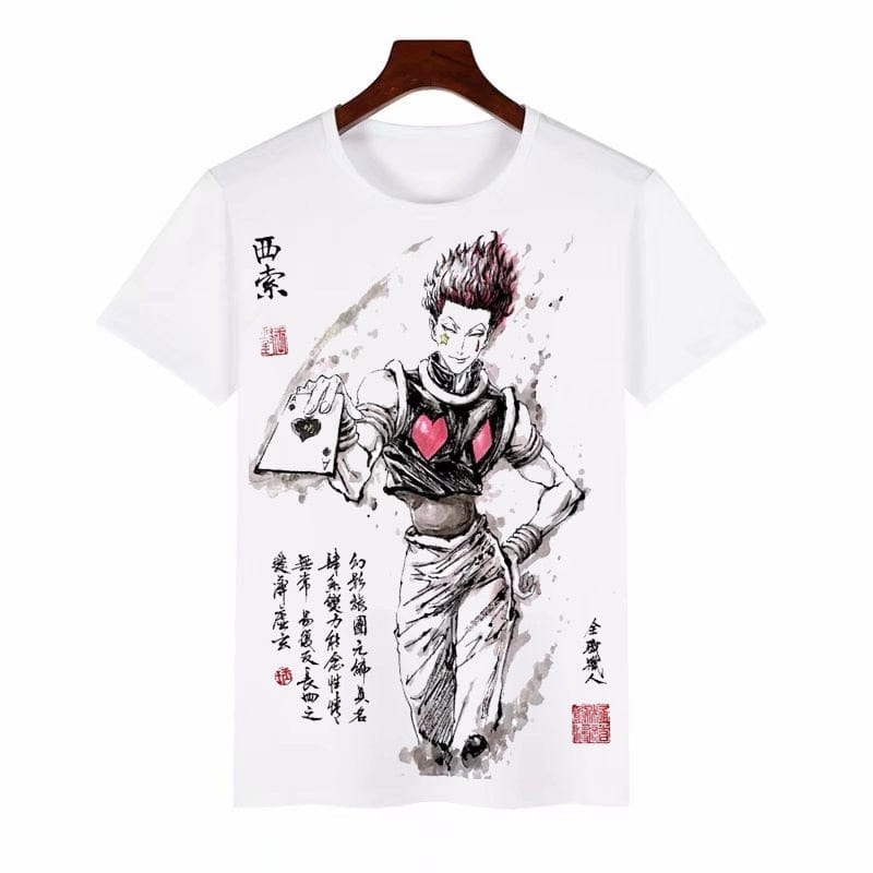 Anime hunter x hunter Mens &amp; Womens Design T Shirt GON FREECSS Milk wire Fabric T-shirt