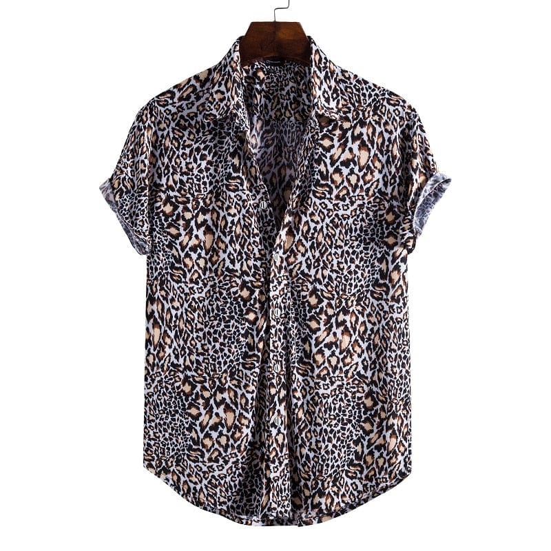 Men's Short Sleeve Male Shirts for Mens Social Luxury Man Designer Clothes Hawaiian  Fashionable Elegant Classic Fashion