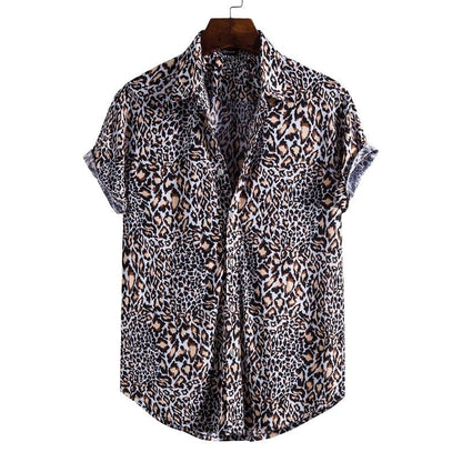 Men's Short Sleeve Male Shirts for Mens Social Luxury Man Designer Clothes Hawaiian  Fashionable Elegant Classic Fashion
