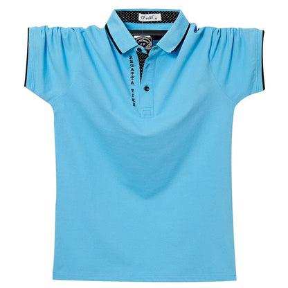 Oversize 6XL Mens Polo Shirt  Summer Men's Regular-fit Breathable Golf Polo Shirt Casual Fat  Men Clothing Designer Polo