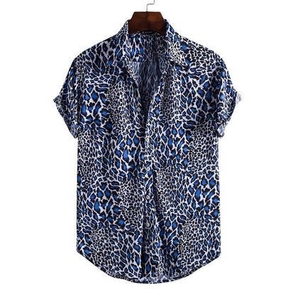 Men's Short Sleeve Male Shirts for Mens Social Luxury Man Designer Clothes Hawaiian  Fashionable Elegant Classic Fashion