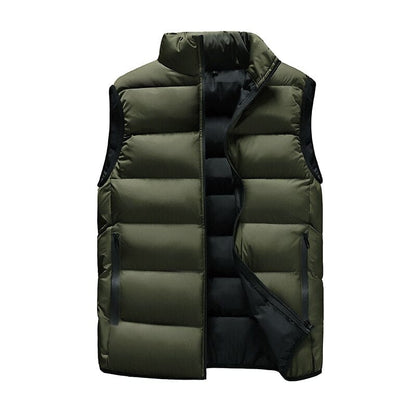 New Autumn And Winter Thickened Youth Korean Fashion Down Cotton Men'S Warm Large Size Vest Waistcoat Boy