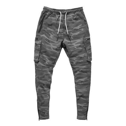 Joggers Men  Streetwear Trousers Multiple Zipper Pockets Muscle Mens Pants , Sweatpants Tracksuit 20CK19