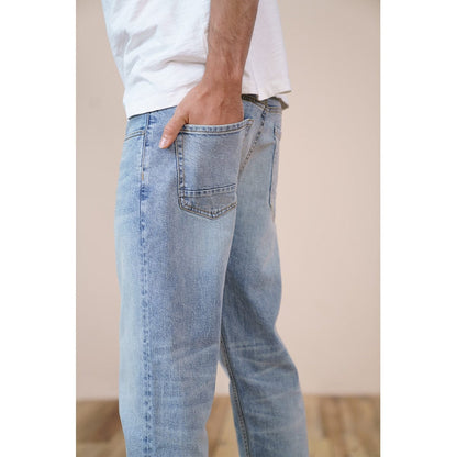 SIWMOOD  S Autumn New Environmental laser washed jeans men slim fit classical denim trousers high quality jean SJ170768