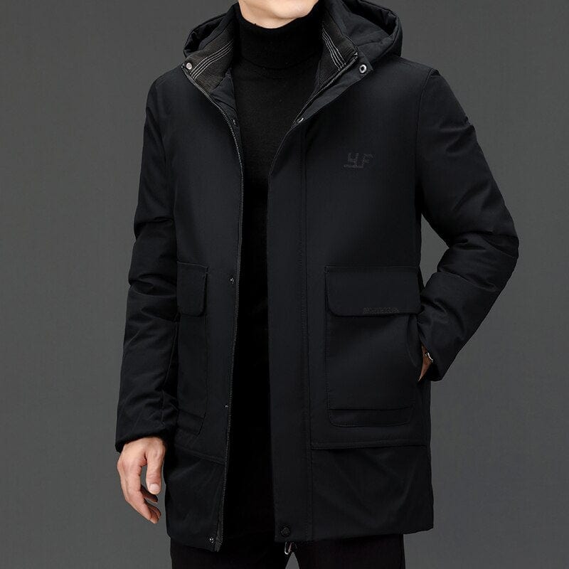 Top Grade Warm Winter Designer Brand Luxury Top Quality Hooded Casual Fashion Parka Jacket Men Windbreaker Coats Clothes Men