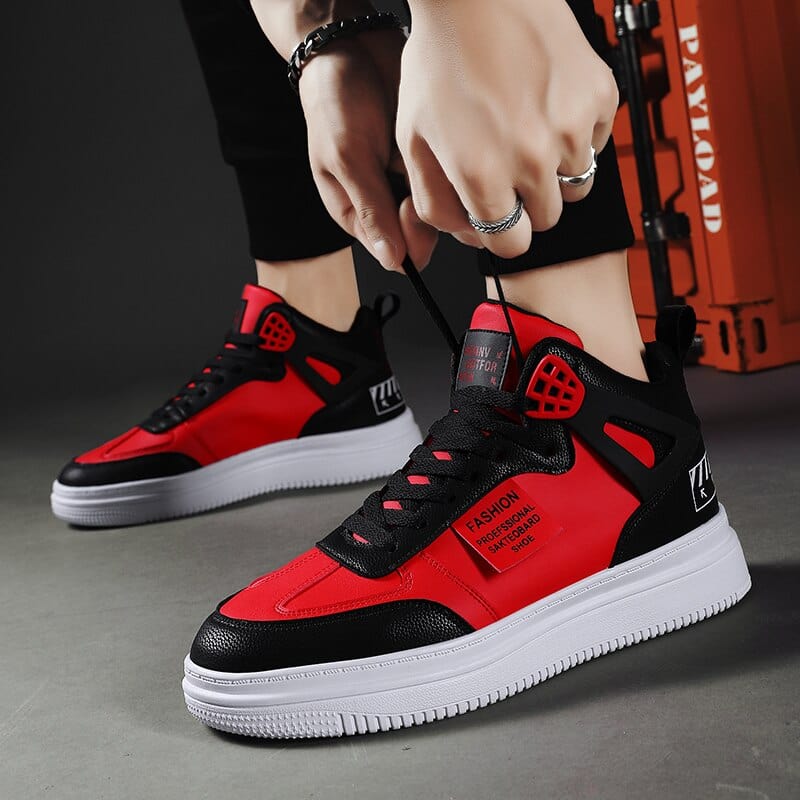 Mens Brand Basketball Shoes High Top Retro Basketball Sneakers Men Light Platform Trendy White Shoes Men Casual Sports Shoes