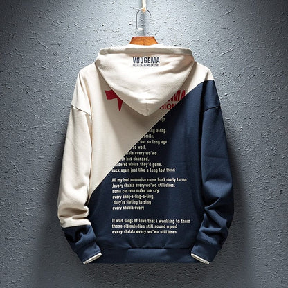 Single Road Mens Hoodies Men  Spring Hip Hop Japanese Streetwear Harajuku Sweatshirts Khaki Hoodie Men Sweatshirt Male