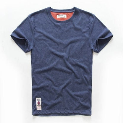 Men's T-shirt Cotton Solid Color t shirt Men Causal O-neck Basic Tshirt Male High Quality Classical Tops