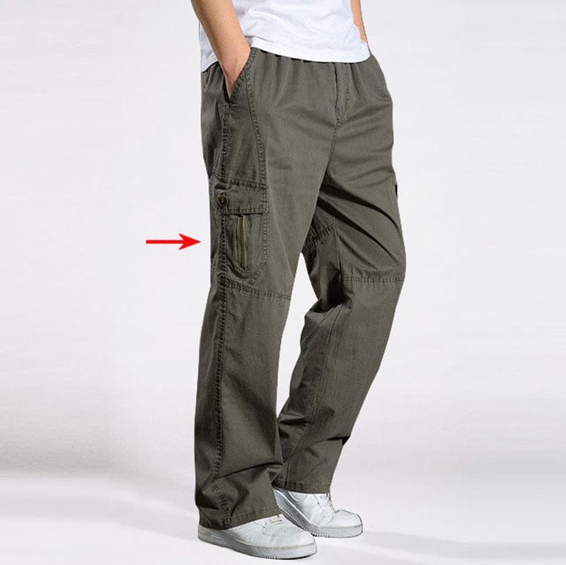 Pantaloni casual de marcă pantaloni cargo pentru bărbați pantaloni largi din bumbac pantaloni bărbați salopete cu mai multe buzunare Joggeri drepti Homme 6XL