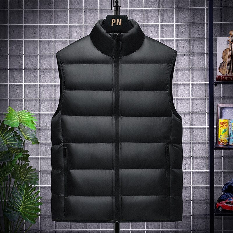 New Autumn And Winter Thickened Youth Korean Fashion Down Cotton Men&#39;S Warm Large Size Vest Waistcoat Boy