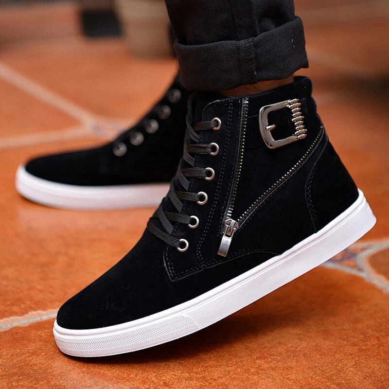 Men&#39;s Skateboarding Shoes 48 Casual High Top Walking Sneakers Sports Shoes Breathable Hip hop Shoes Street Shoes Chaussure Homme