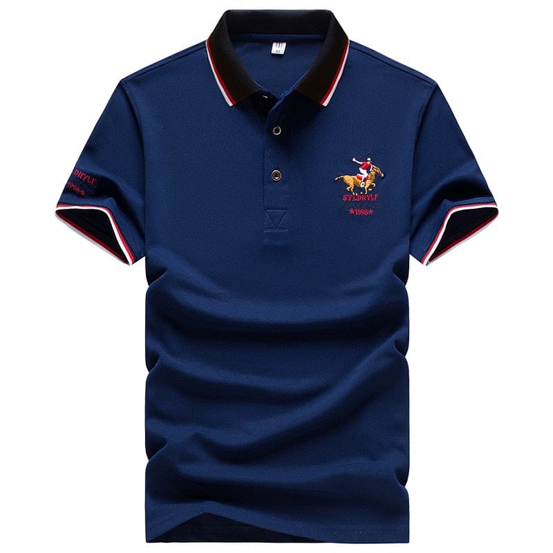 DARPHINKASA2020, vară, tricou polo pentru bărbați, tricou polo cu broderie, tricou polo casual pentru bărbați, culoare solidă, cu mânecă scurtă