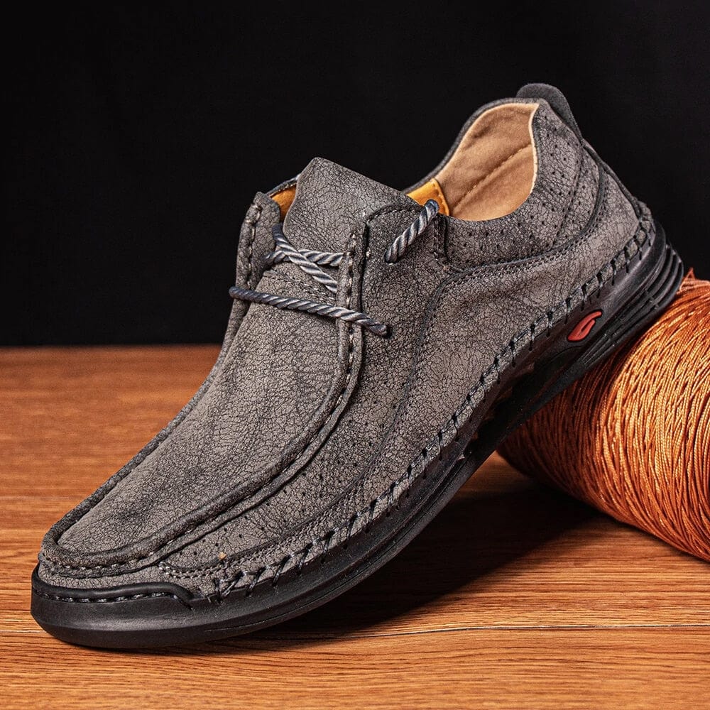 Hand-stitching Leather Shoes Men Casual Sneakers Comfty Driving Shoe Breathable Leather Loafers Men Shoes Design Moccasins