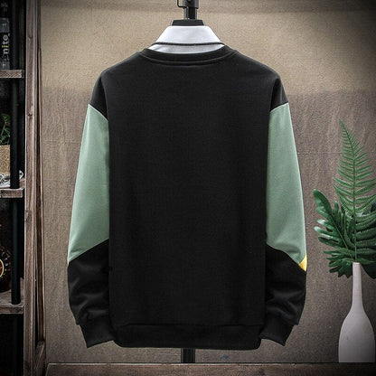 Hot  New Autumn Patchwork Casual Men's Hoodies Clothing Sweatshirts Men Fashion Harajuku Streetwear Pullover Hoodie Tops 4XL