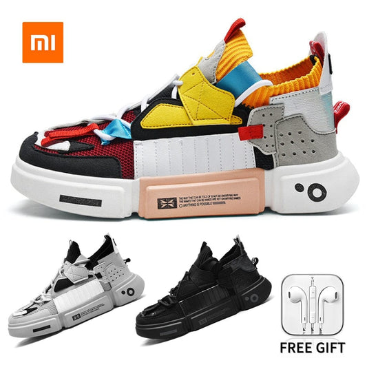 Xiaomi Youpin Men Sneakers Women Casual Shoes Fashion Thick Bottom Lightweight Flats Soft Breathable Brand Running Shoes Couples