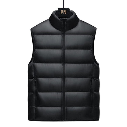 New Autumn And Winter Thickened Youth Korean Fashion Down Cotton Men'S Warm Large Size Vest Waistcoat Boy