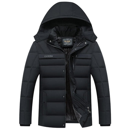 Parka Men Coats  Winter Jacket Men Thicken Hooded Waterproof Outwear Warm Coat Fathers' Clothing Casual Men's Overcoat