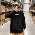 LAPPSTER Men Graphic Letter T Shirt Long Sleeve  Autumn Mens Harajuku Streetwear Kpop Tshirts Colorful Tops Tees Plus Size
