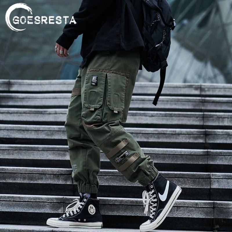 Pantaloni pentru bărbați 2020 Hip Hop Streetwear Joggeri Pantaloni de trening Pantaloni casual din bumbac Harem Pantaloni Cargo de toamnă Harajuku Îmbrăcăminte de marcă pentru bărbați