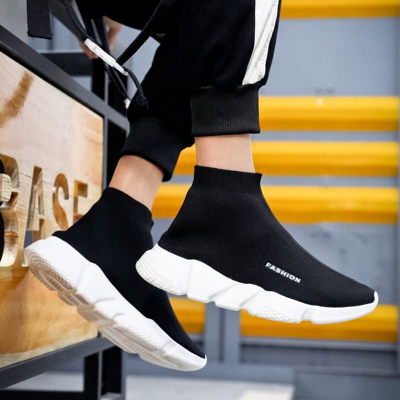 PULOMIES Men Sneakers Men Casual Shoes High-cut Shoes Ankle Boots Couple Shoes Men Sport Shoes Men Tennis Shoes Running Shoes