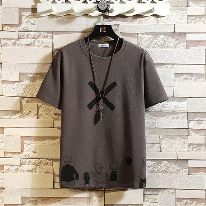 Short Sleeve T Shirt Men  Summer High Quality Tshirt Top Tees Classic Brand Fashion Clothes Plus Size M-5XL O NECK