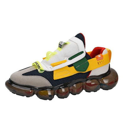 Professional Air Cushion Mesh Breathable Running Shoes Outdoor  Comfortable Walking Shoes Korean Version Men Cushioning Sneakers