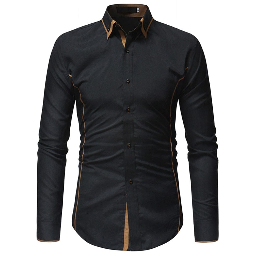 Business Shirts Men&#39;s Long-sleeved Business Casual Shirts Slim-fit Formal Shirts