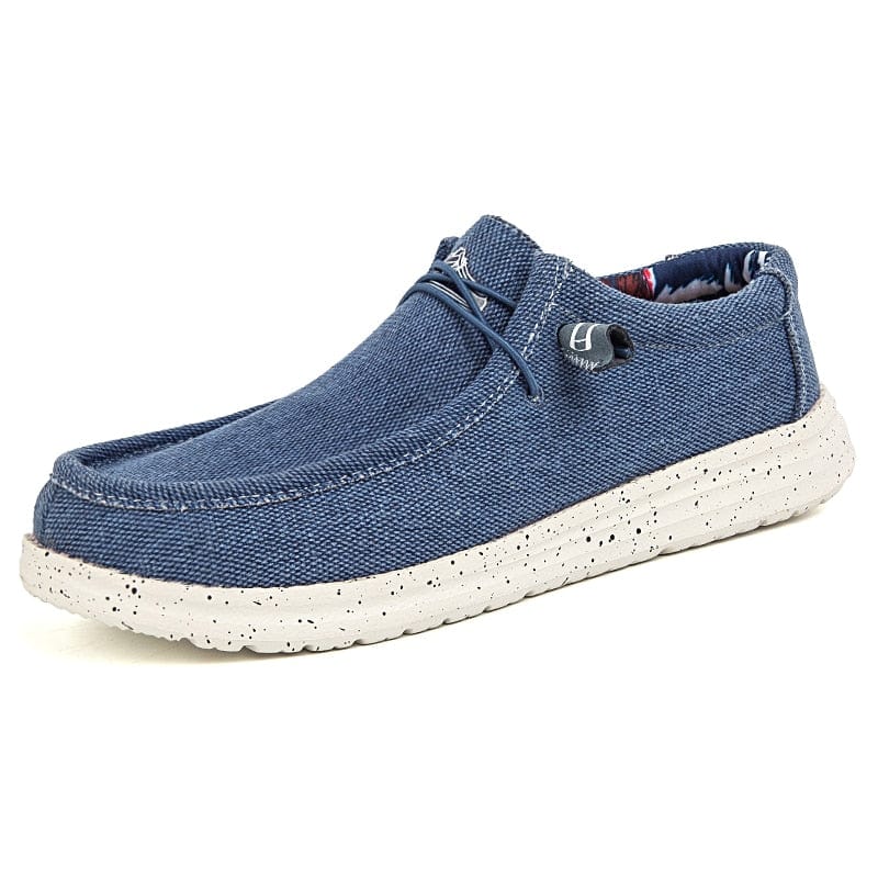 Pantofi de pânză din denim ocazional pentru bărbați de dimensiuni mari, pantofi vulcanizați, pantofi vulcanizați, stil de lux, de designer, pantofi respirabili pentru bărbați, mocasini