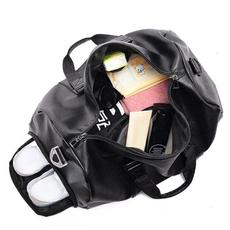 Gym Bag Leather Sports Bags Big Big Men Training Tas for Shoes Lady Fitness Yoga Travel Luggage Shoulder Sac De Sport travel bag