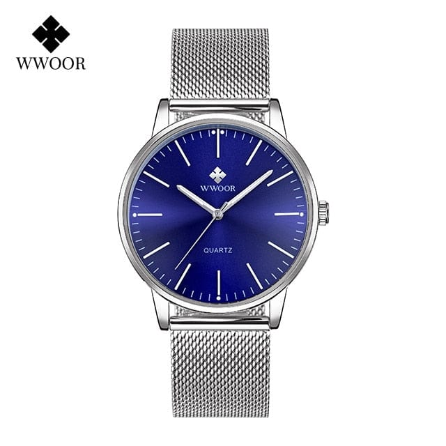 WWOOR Men Gold Watches 2022 Luxury Brand Men Fashion Quartz Golden Clock Male Simple Sports Waterproof Wrist Watch Zegarek Meski