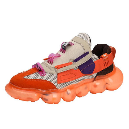 Professional Air Cushion Mesh Breathable Running Shoes Outdoor  Comfortable Walking Shoes Korean Version Men Cushioning Sneakers