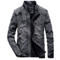 Denim Jacket Men's Winter Plus Velvet Warm Jeans Coat  Fashion  Classic Retro Slim Denim Jacket Casual Denim Men Clothing S-3XL