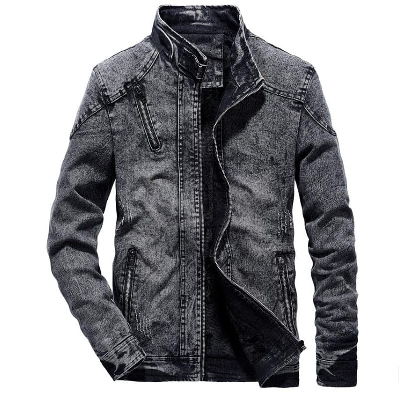 Denim Jacket Men's Winter Plus Velvet Warm Jeans Coat  Fashion  Classic Retro Slim Denim Jacket Casual Denim Men Clothing S-3XL