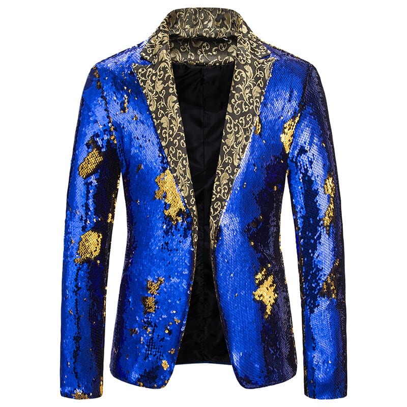 Blazer pentru bărbați, cu paiete strălucitoare, costum cu guler șal, pentru bărbați, nuntă, mire, cântăreț, bal de absolvire, cu sclipici, sacou, DJ, club, scenă, costum bărbați