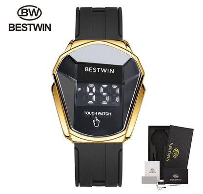 Top Luxury Brand  Men's Watches Sport Digital Watch Touch Screen LED Display Electronic Wristwatch Stainless Steel Men Clock