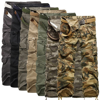Hot sale free shipping men cargo pants camouflage  trousers military pants for man 7 colors