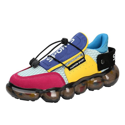 Professional Air Cushion Mesh Breathable Running Shoes Outdoor  Comfortable Walking Shoes Korean Version Men Cushioning Sneakers