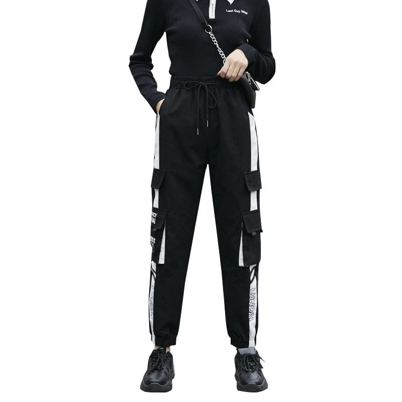 2021 Panglici Jogger Pantaloni de sport pentru bărbați Pantaloni Cargo pentru bărbați Streetwear Hip Hop Casual Pantaloni negri Harem Pantaloni de modă Harajuku pentru bărbați