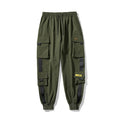 LAPPSTER Men Black Embroidery Joggers Pants  Man Streetwear Cargo Pants Male Pocket Sweatpants Grey Tactical Pants Plus Size