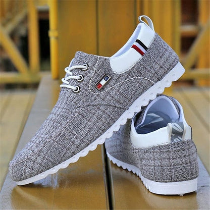 Fashion shoes running shoes men's casual shoes  spring hot sale breathable sweat-absorbent casual canvas men's driving shoes