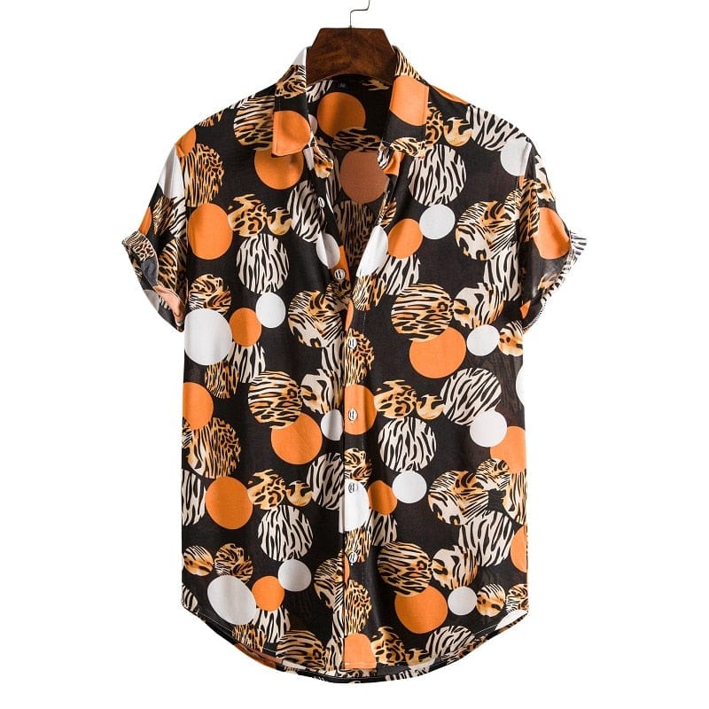 Men's Short Sleeve Male Shirts for Mens Social Luxury Man Designer Clothes Hawaiian  Fashionable Elegant Classic Fashion