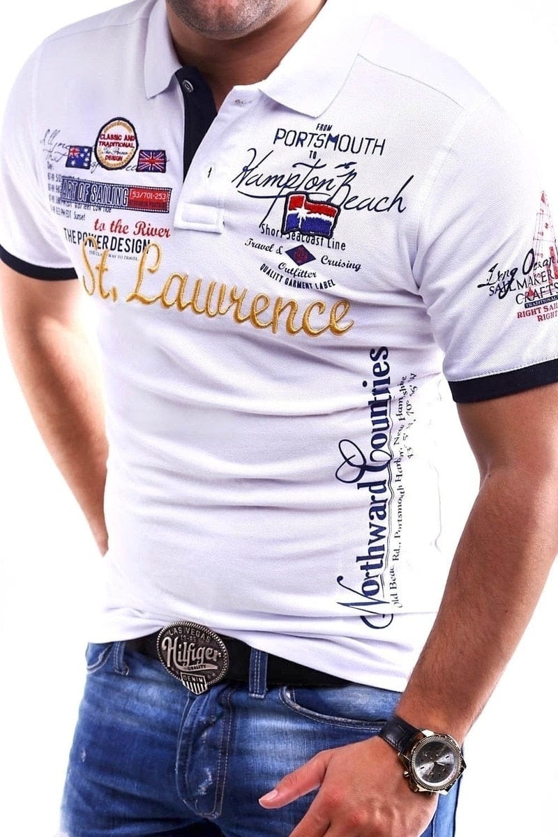 ZOGAA Men&amp;#39;s Polo Shirt Slim Fit Shirt Short Sleeve T-Shirt