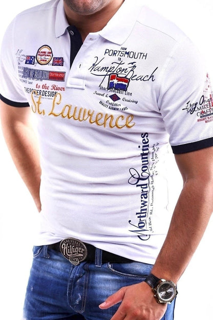 ZOGAA Men&amp;#39;s Polo Shirt Slim Fit Shirt Short Sleeve T-Shirt
