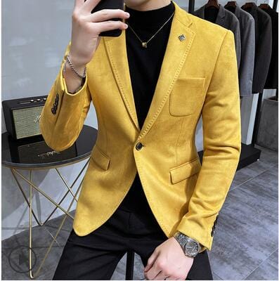 Fashion England Style Autumn Winter Thick Men's Velvet Suit Jacket / Male High Quality  New Plus Size Blazers Coat
