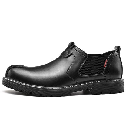 New Autumn Chelsea Boots Men Fashion Casual Men Shoes British Male Ankle Boots Comfortable Waterproof Flat Shoes Male
